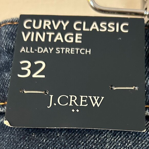 J Crew Curvy Classic Vintage Straight Leg Jeans, 32 (Measurements below) - Picture 5 of 7